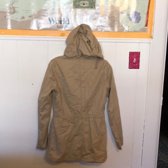 khaki "raincoat" style jacket - Picture 3 of 4